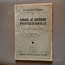 Raro Libro Disegno Professionale Bracalenti - 1941