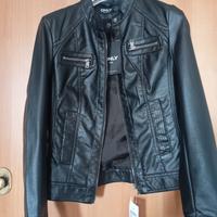 giubbotto simil pelle donna