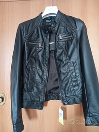 giubbotto simil pelle donna