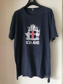 Maglietta blu "Icelanda" 