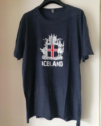 Maglietta blu "Icelanda" 