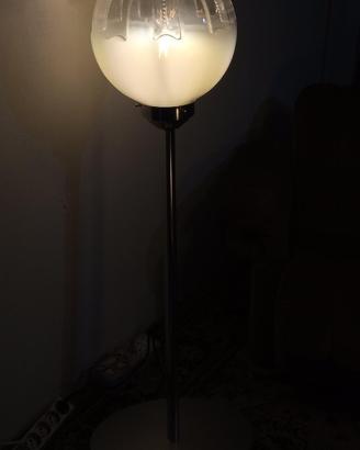 Lampada industrial vetro anni 70+ stand beolufsen