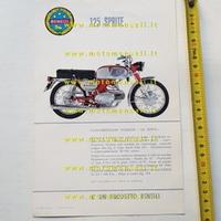 Benelli 125 Sprite 1969 depliant originale italian