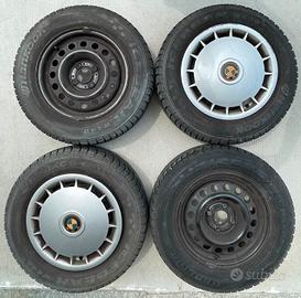 4 CERCHI BMW E 30 + ANTINEVE + COPRICERCHI ORIG.