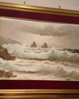 Quadro paesaggio marino.