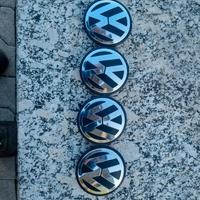 4 borchie coprimozzi vw golf tiguan polo 65 mm