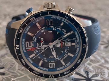 Orologio Uomo Sector Master Surfing Pelle Blu Mare