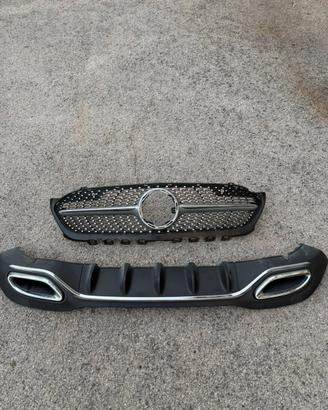 Griglia Anteriore + Paraurti posteriore Mercedes