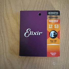 Elixir chitarra acustica 12-53 nanoweb ph. Bronze