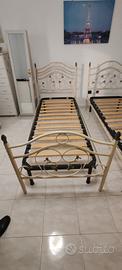 2 Spalliere letti singoli con reti