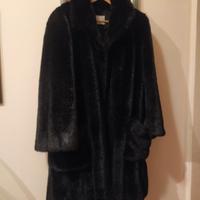 Cappotto giaccone pelliccia sintetica M