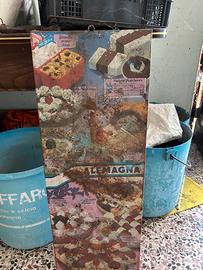 Insegna pubblicitaria vintage Alemagna