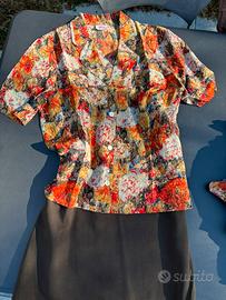 Completo in fresco lana seta e viscosa