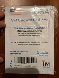 SIM fisica, dati e voce per gli USA