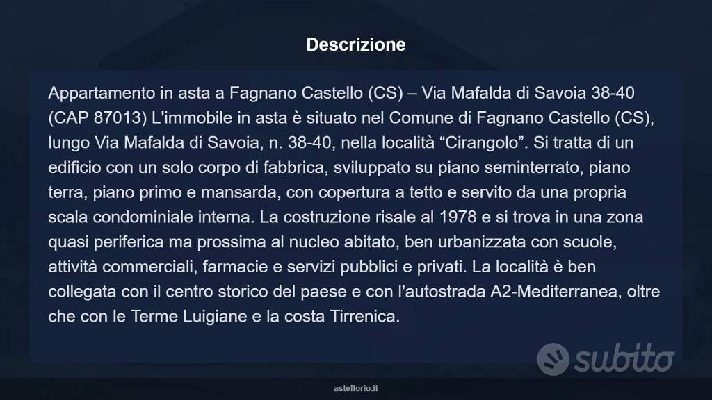 Appartamento – Fagnano Castello, Cosenza - Vista 4