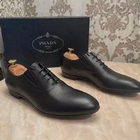 SCARPE BUSINESS PRADA OXFORD LUSSO 41,5 UK7,5  NER