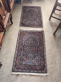 Tappeti persiani Kirman annodati a mano