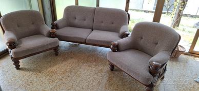  Salottino vintage anni 90 divanetto + 2 poltrone