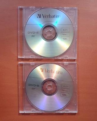 3 DVD-R e 5 CD-R nuovi registrabili TDK Verbatim