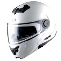 Casco modulare bianco apribile astone turismo new