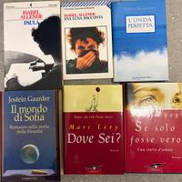 Allende, Levy, Bambarén, Gaarder - n. 6 ROMANZI