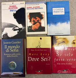 Allende, Levy, Bambarén, Gaarder - n. 6 ROMANZI