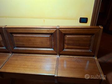 Panca in legno colore noce