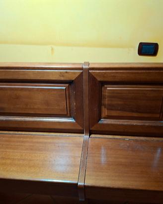Panca in legno colore noce