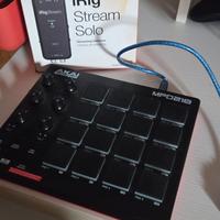 drum machine + i rig stream solo 