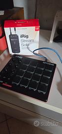 drum machine + i rig stream solo 