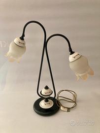 Doppia lampada vintage per tavernetta/mansarda