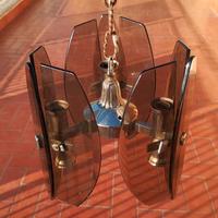 Lampadario design anni 70 stile VECA