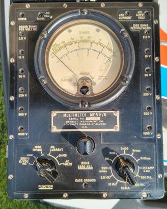 Multimetro e misuratore livello audio ex militare