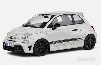 MODELLO AUTO FIAT 595 ABARTH WHITE NO MEBETOYS