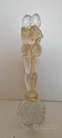 Scultura Amanti Vetro di Murano Foglio d'oro