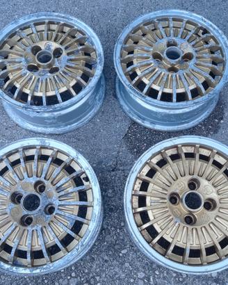 4 cerchi OZ anni 80  14"  VW  Seat Skoda 4x100 