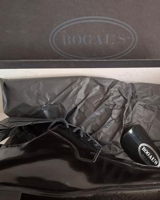 scarpe Rogal's Derby nere/vernice