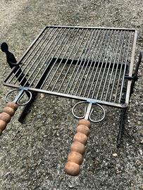 Griglia Graticola Barbecue per Camino e Braciere