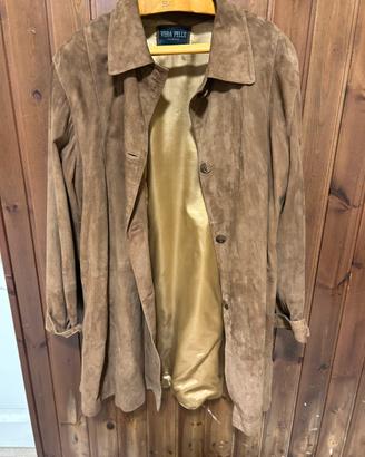 Giacca in vera  pelle scamosciata