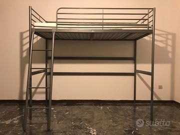 Letto a soppalco Ikea 90x200 antracite