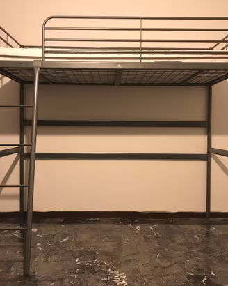 Letto a soppalco Ikea 90x200 antracite