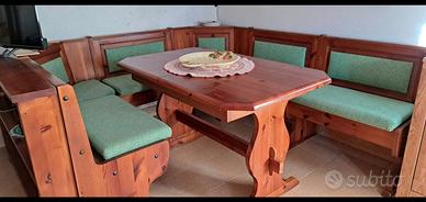 Panca più tavolo da pranzo
