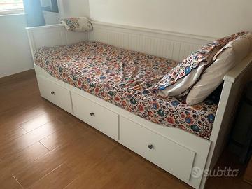 hemnes  letto divano 3/cassetti ( ikea )