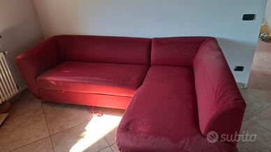 Divano letto angolare con contenitore