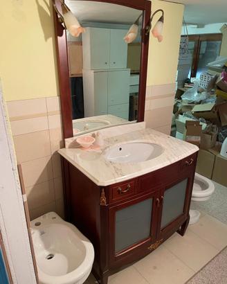 Mobile bagno legno arte povera