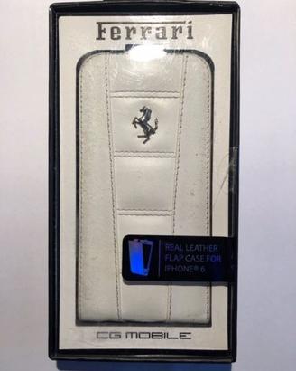 COVER IN VERA PELLE ORIGINALE FERRARI per Iphone 6