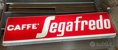 Insegna vintage luminosa Caffé Segafredo, anni 70