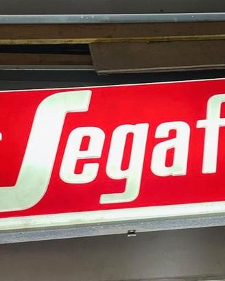 Insegna vintage luminosa Caffé Segafredo, anni 70