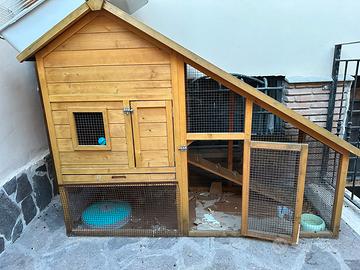 Gabbia, casetta conigli galline roditori