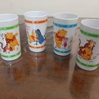 Set 4 bicchieri Winnie the Pooh